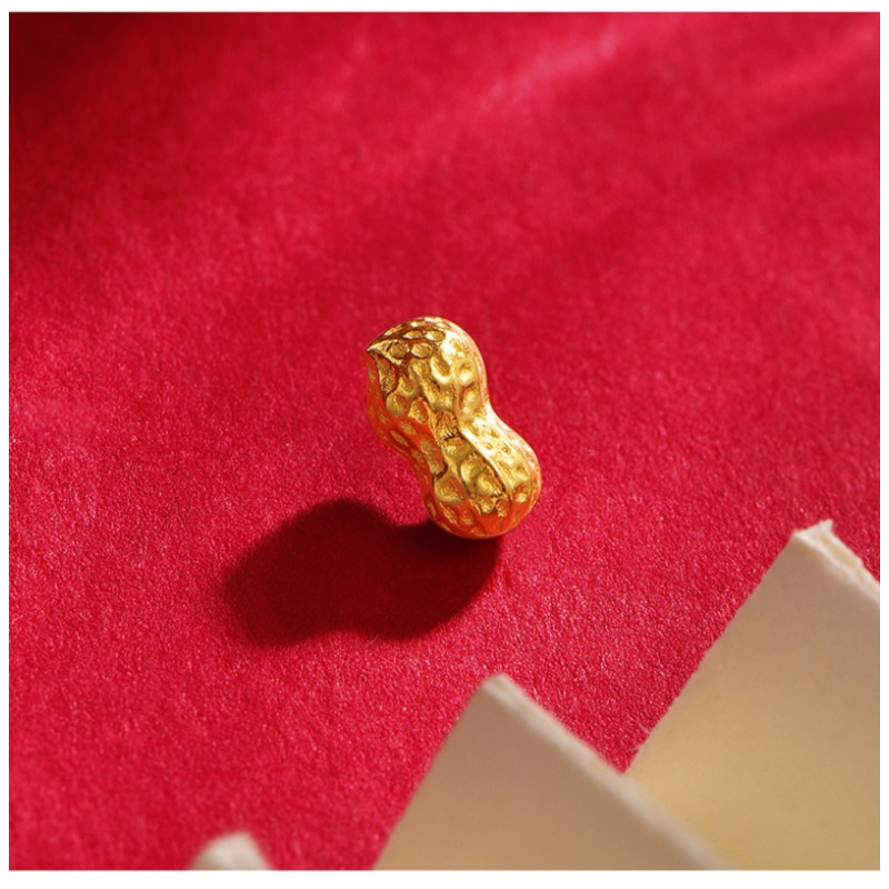 投资小金豆攒黄金金花生金元宝金豆子足金黄金花生