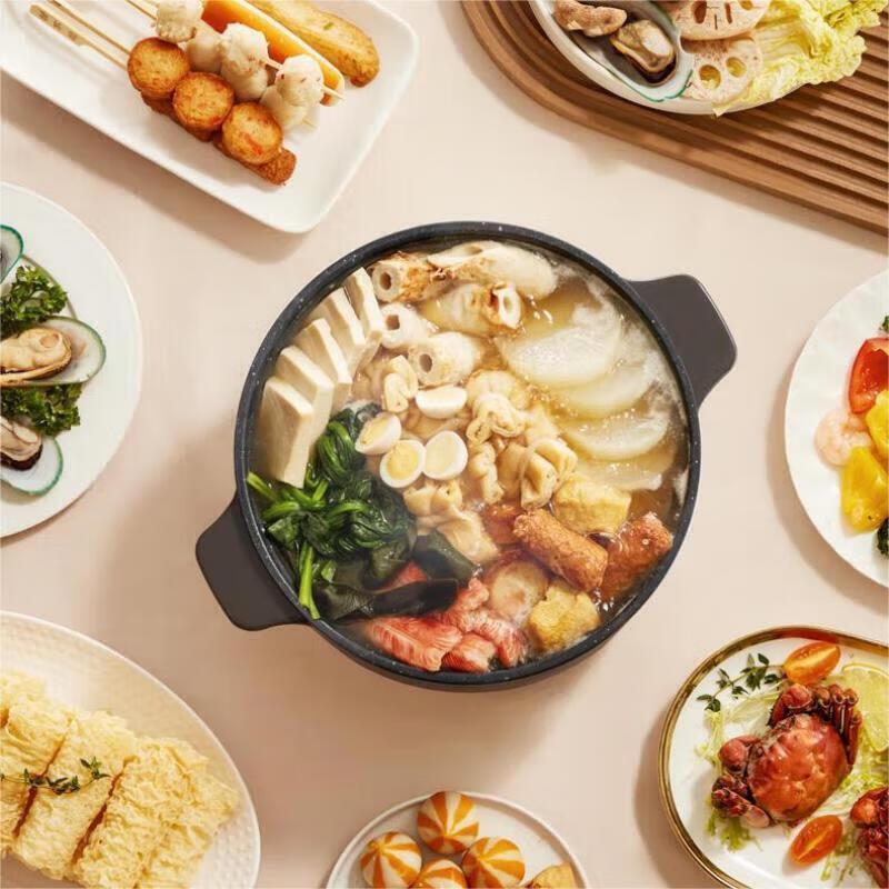 美的(Midea) HGE2520 多功能一体锅连体电锅 电热电火锅3L高清大图