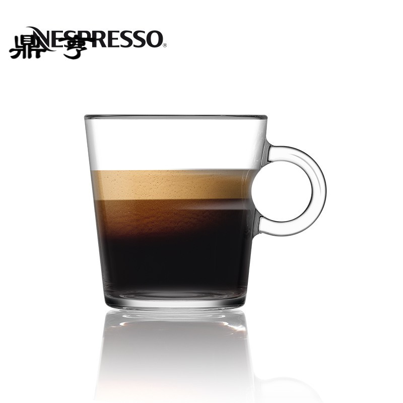 鼎亨 View 系列大杯咖啡杯组 钢化玻璃咖啡杯 含杯碟