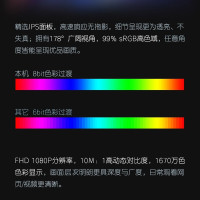 惠普(HP) 商用办公显示器 IPS面板 75Hz游戏电竞显示屏幕 微边框 金属底座 低蓝光不闪屏 32英寸 M32F 办公台式液晶电脑显示器