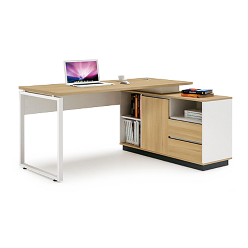 鸿业盛大FSH90-0106办公家具电脑桌办公桌简约现代1.6米小班台主管桌经理桌1600L*1200W*750H高清大图