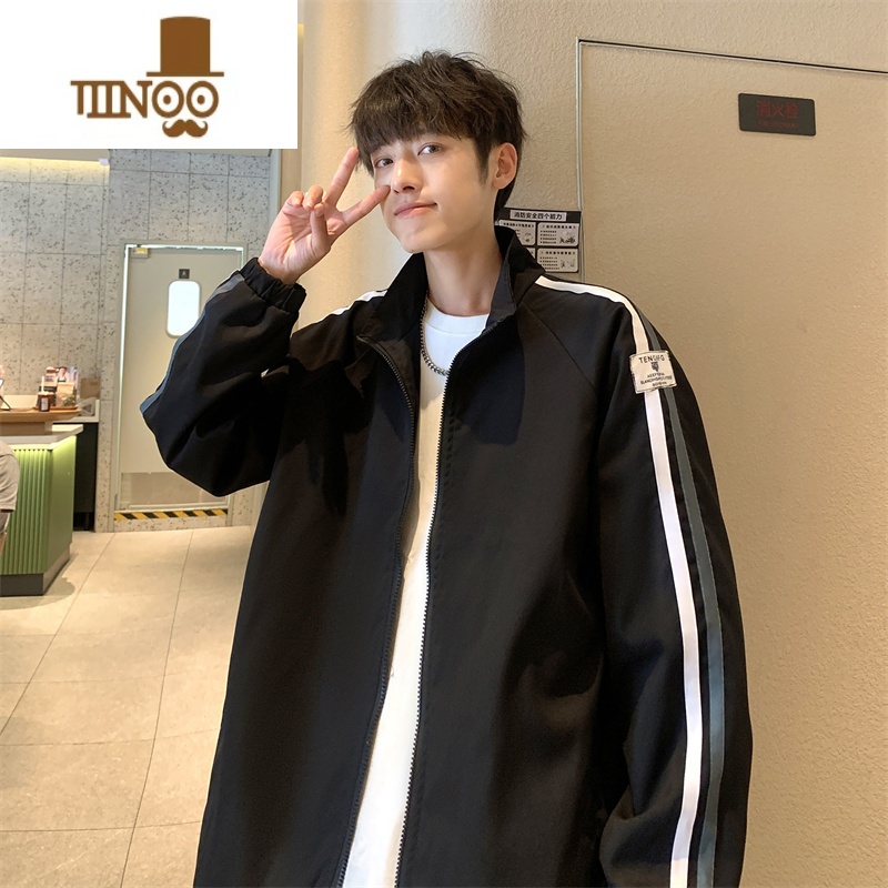 YANXU棒球服夹克男2023秋季新款潮牌美式高街冲锋衣港风设计感宽松外新高清大图