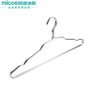 四季沐歌(MICOE)铝合金晾衣架 金属晒衣架防滑衣撑防风衣服架子挂衣架 流光银