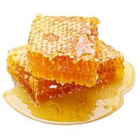 蜂巢蜜嚼着吃的盒装蜂蜜纯正非农家自产蜂巢蜂窝蜜一斤装 特价蜂巢蜜500克一盒[送木勺]