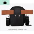 男包单肩包手提包腰包休闲商务包牛津布多功能两用斜挎包NEWLAKE_493 中号（可穿皮带+单肩）