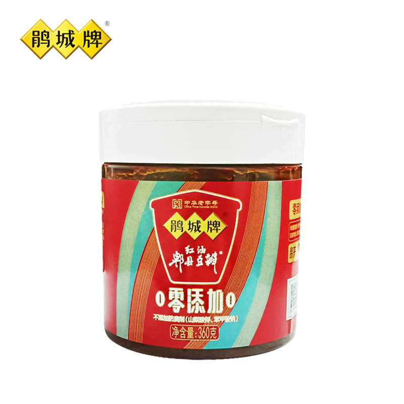 鹃城牌 0添加红油郫县豆瓣酱360g 川菜酱 中华老字号高清大图