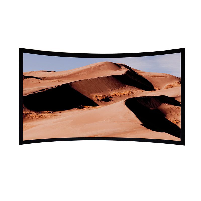 经科jk弧形画框幕布窄边框hbcw2高增益金属软幕100寸43视频