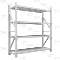翌嘉 仓储货架库房置物架重型货架灰白色主架1500*600*2000mm/500kg
