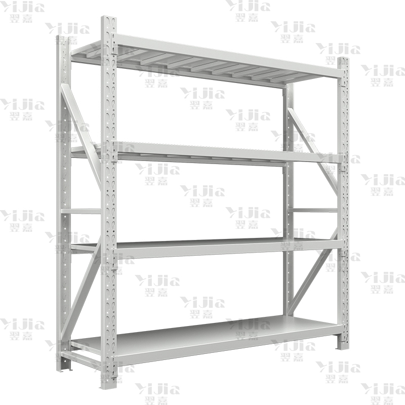 翌嘉 仓储货架库房置物架重型货架灰白色主架1500*600*2000mm/500kg