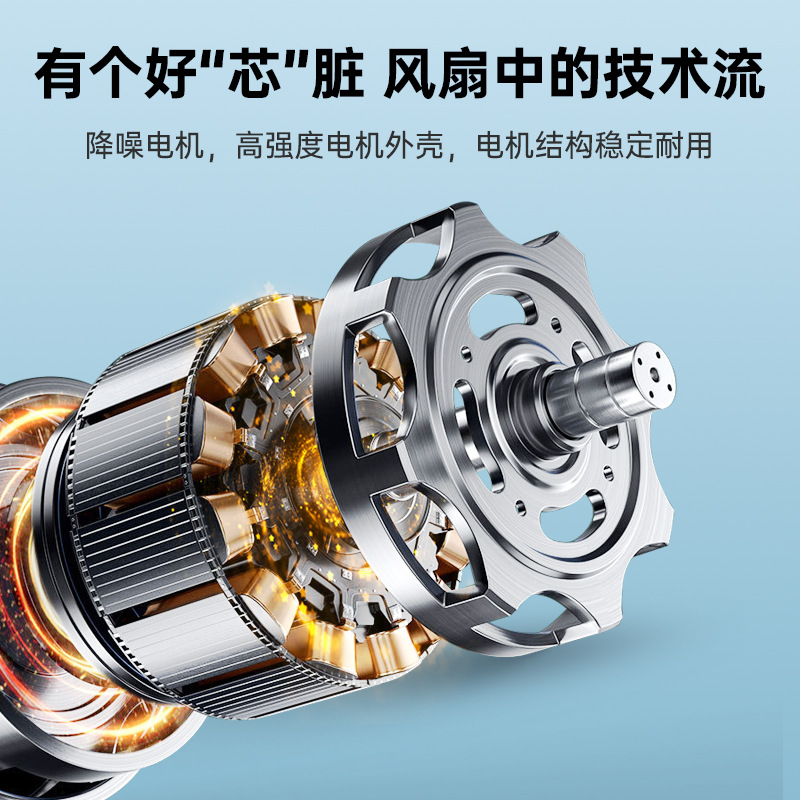 奥克斯转页扇家用鸿运扇风大音轻三档调节台扇定时宿舍桌面风扇 12寸机械款无定时高清大图