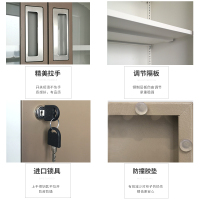 三金鑫 加厚钢制套色文件柜办公柜资料柜档案柜其他金属储物柜财务凭证柜器械柜 1090对开铁矮柜