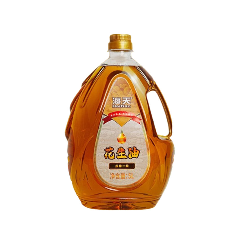 海天花生油防滑手提配料干净大容量压榨一级水滴壶5L