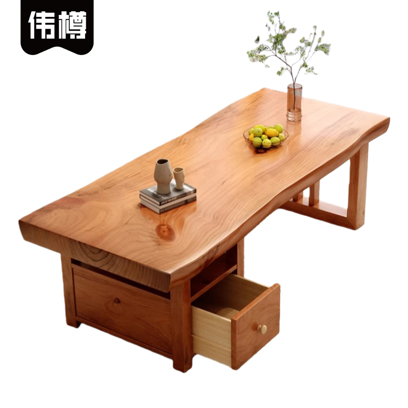 伟樽茶几实木200*70*45cm张高清大图