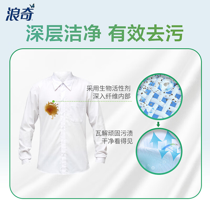 浪奇除菌洗衣液2.5kg*6瓶 30斤深层去渍机洗手洗家庭实惠装高清大图
