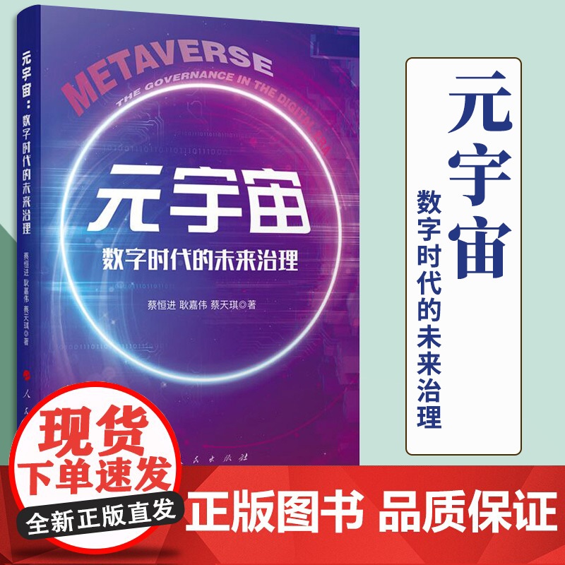 2022新书 元宇宙:数字时代的未来治理 蔡恒进 耿嘉伟 蔡天琪著 人民出版社高清大图