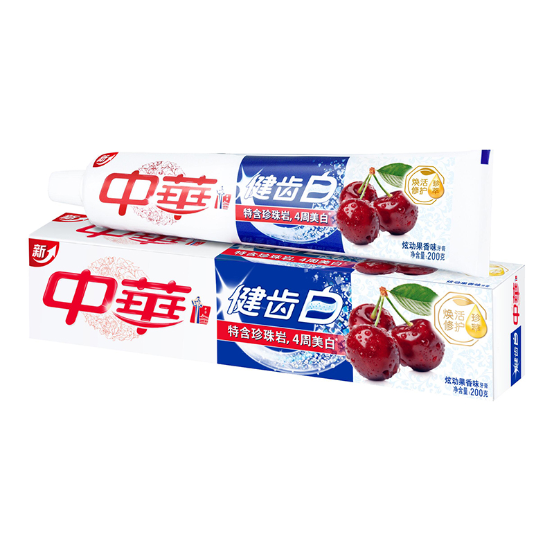 中华 (Zhong Hua) 健齿白牙膏 炫动果香味 200g[联合利华]高清大图