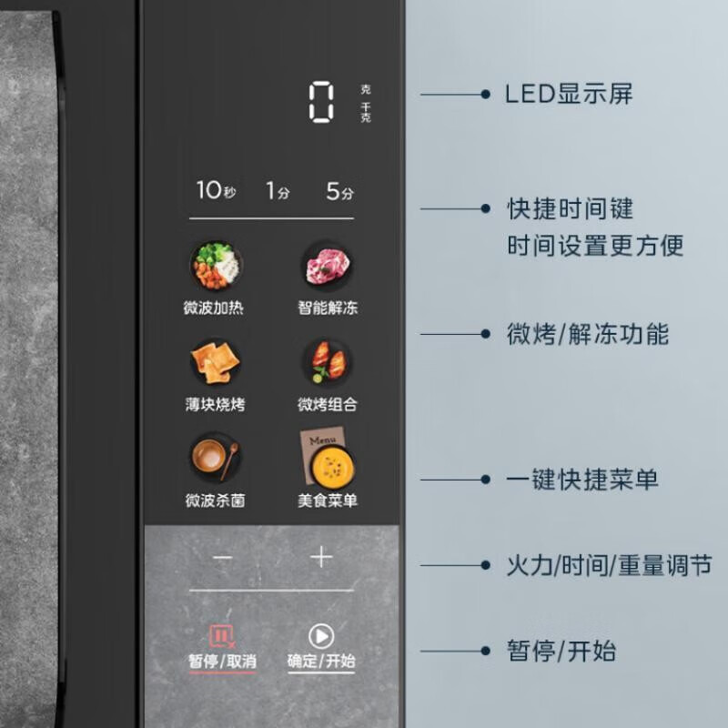 美的(Midea)23L家用变频微波炉 PC23A6高清大图