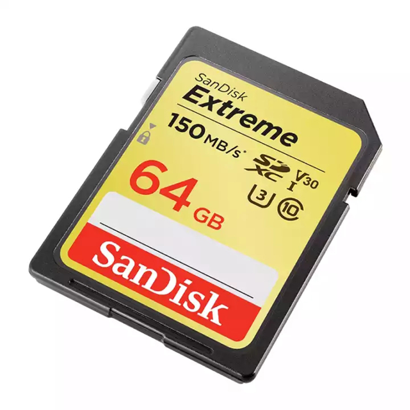 [免邮]闪迪(SanDisk)SD卡至尊超速64G 单反相机存储卡内存卡读150MB/s写60MB/s支持4K高清拍摄
