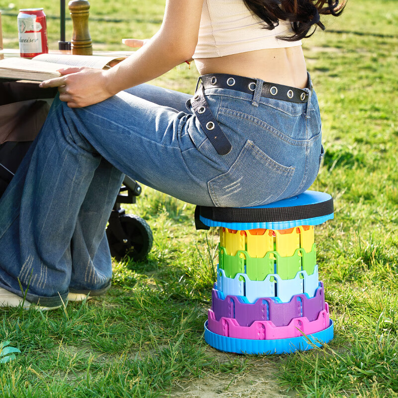 尚烤佳伸缩凳便携耐用结实稳固耐磨加厚携带方便SKJ-241高清大图