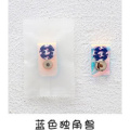 家柏饰(CORATED)痴心小店镭射创意独角兽按扣绕线器耳机数据线收纳整理器理线器 蓝色独角兽