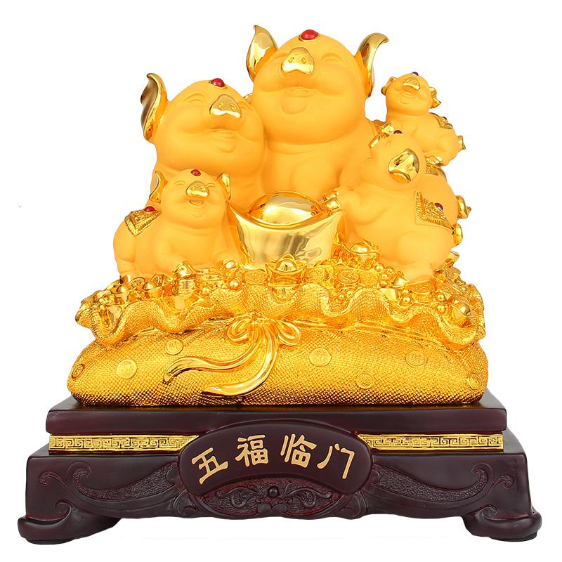 美帮汇金猪存钱储蓄罐大号摆件生肖猪元宝创意家居摆设开业礼品高清大图