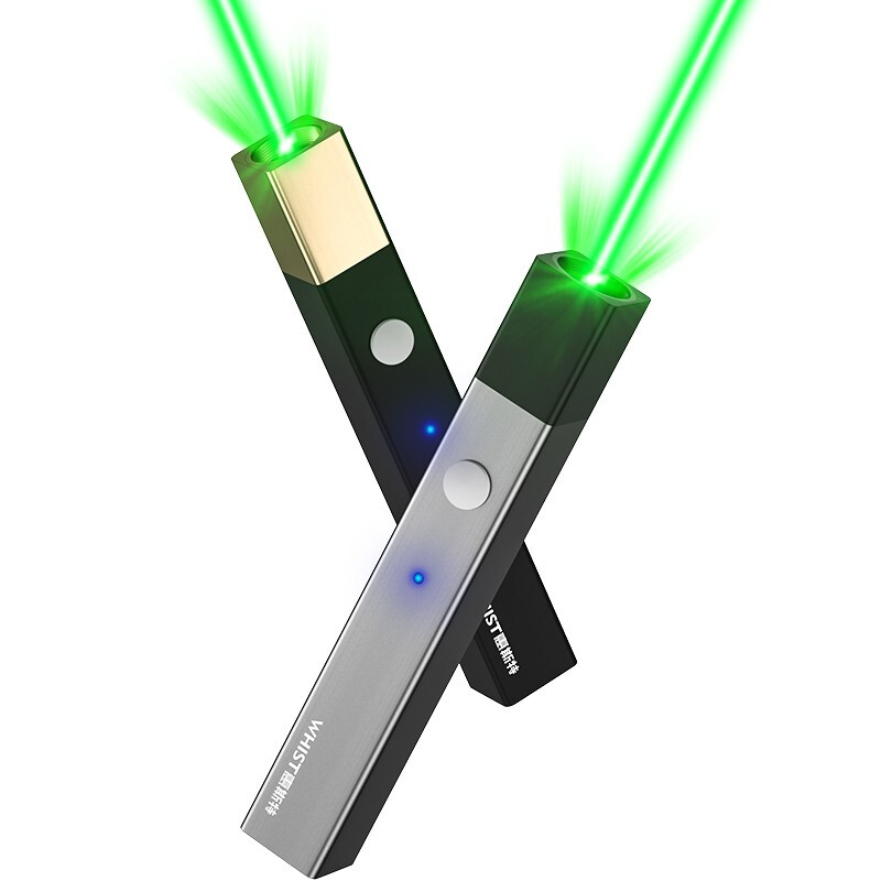 惠斯特a9方形激光笔撞色拼色个性激光灯刻字手电售楼部沙盘射笔usb