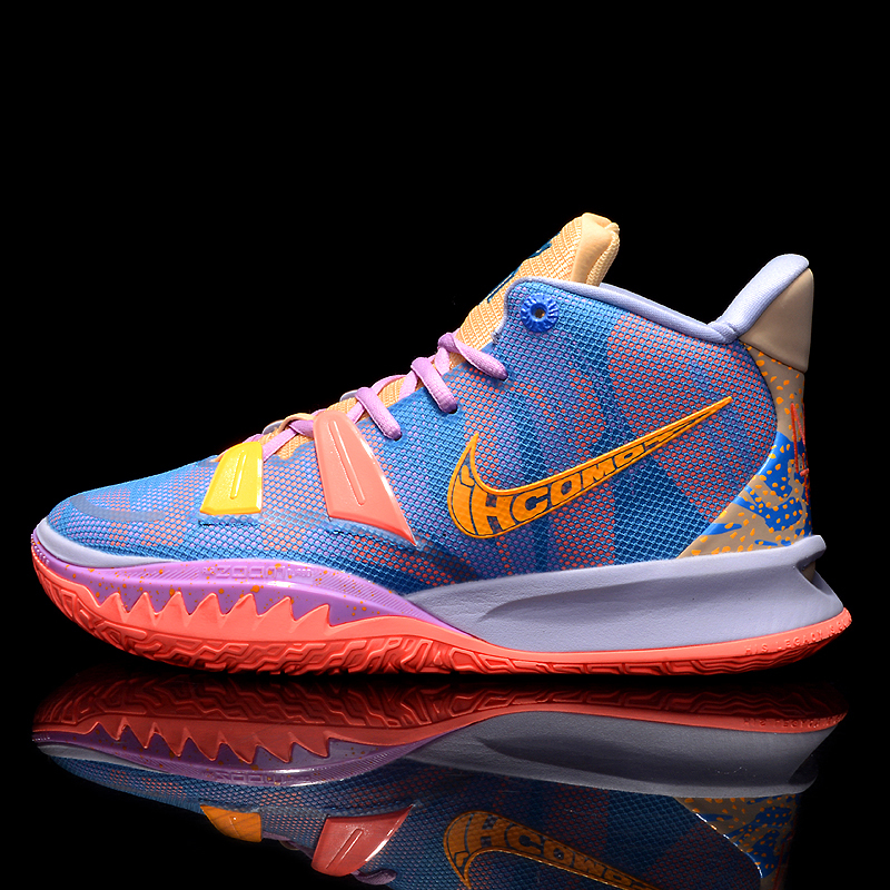 欧文7艺术主题蓝粉篮球鞋s2限量版鸳鸯音乐电影主题莆田视频