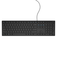 戴尔(DELL) 有线键盘鼠标套装 笔记本电脑办公USB巧克力键鼠套装套件 KB216+MS116 黑色 5支装