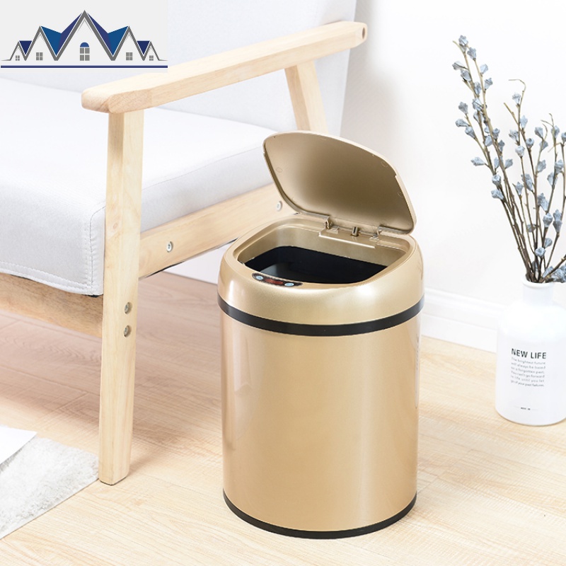 智能感应式垃圾桶创意大号办公室桶家用桶客厨卫 三维工匠高清大图