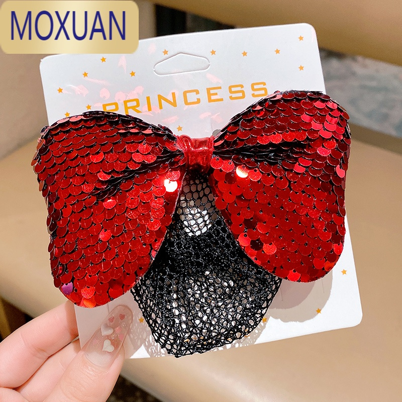 MOXUAN儿童头饰舞蹈盘头专用发网女童考级跳舞盘发网兜女孩丸子头发套