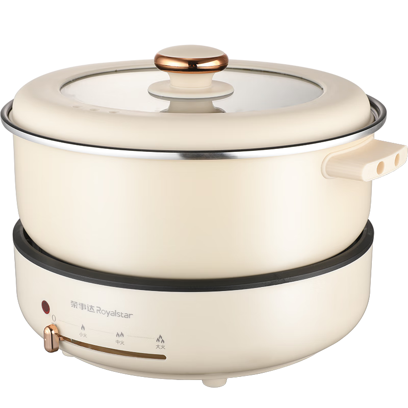 荣事达(Royalstar)RHG-40QF 多功能分体电火锅 4L(单位:台)白色高清大图
