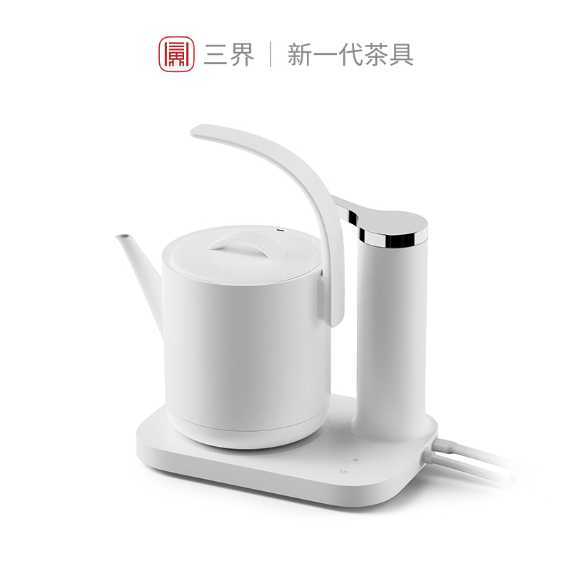 三界茶具 D2-Q全自动上水电热水壶烧茶壶电子茶炉 电茶壶烧水壶煮茶炉壶 抽水烧水2合1煮茶器