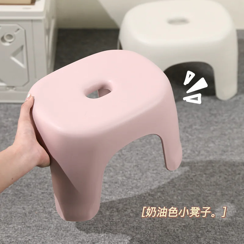 成人矮凳卫浴凳家用透明塑料小凳子多功能换鞋凳脚踏小板凳4281高清大图