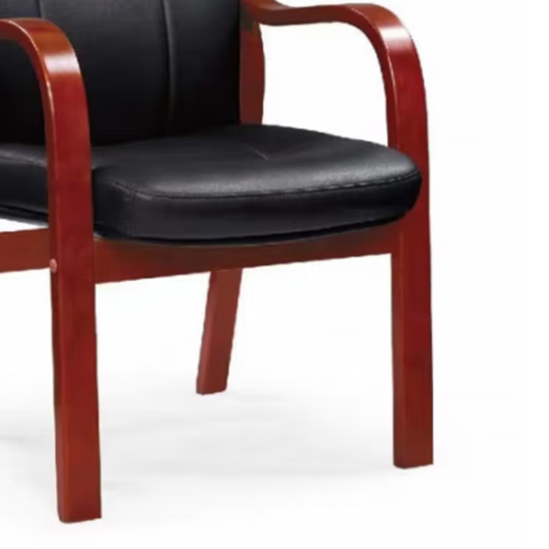 合祥源 实木会议椅真皮椅 500*490*1030mm QX-BGY45 单位:张高清大图