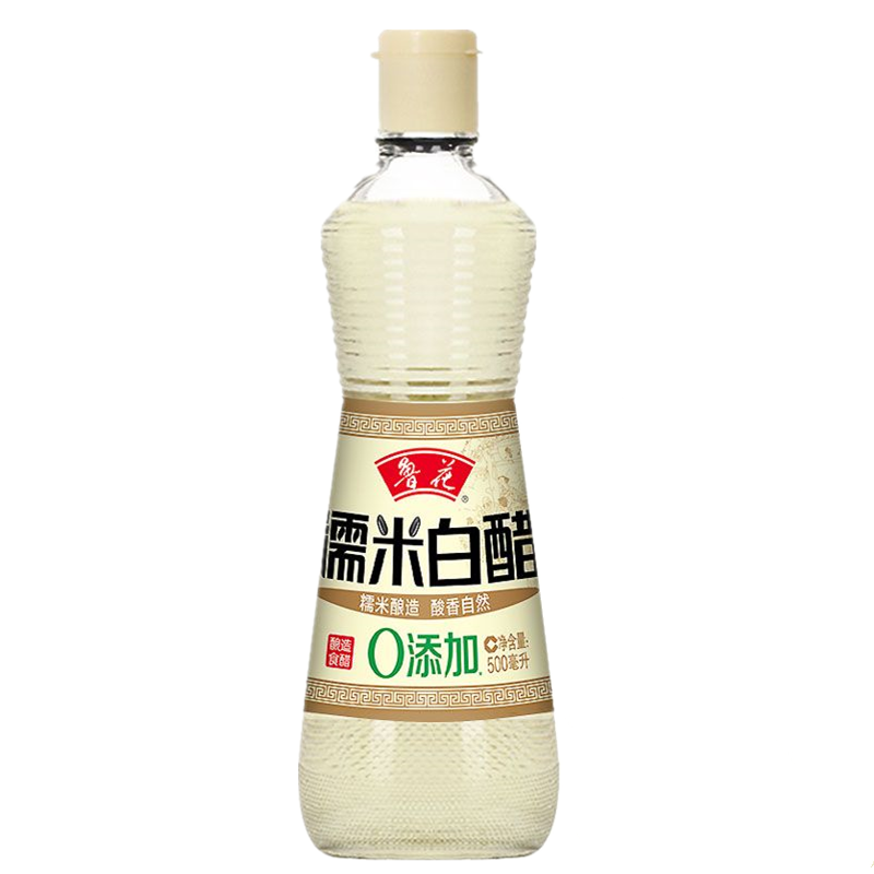 鲁花 糯米白醋500ml/500ml*2 糯米酿造 酸香自然 新老包装 随机发货 500ml*2