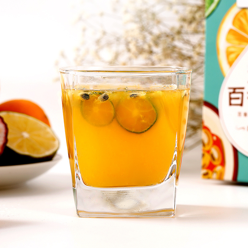 买一发二盒固本堂固本堂水果茶果干金桔百香果茶冻干柠檬片泡水花茶包组合花果茶