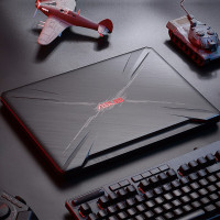 华硕 飞行堡垒6 FX86FE(i7-8750H 16G 1TB+512GB GTX1050Ti/4G独显 火陨/经典)定制版 15.6英寸发烧电竞屏专业游戏本笔记本电脑