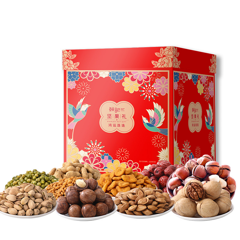 鲜记(FRESHKEE) 鸿运连连坚果礼 1524g