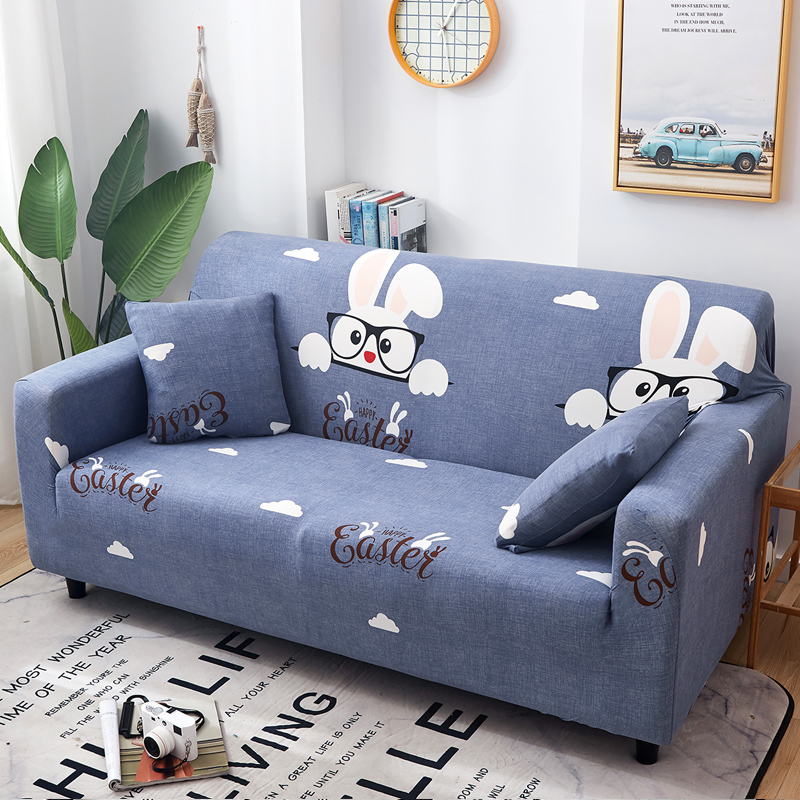 懒人萬能沙发套罩全包弹力四季通用沙发罩布艺沙发垫巾皮全盖一套 芝麻街 S码(沙发长90-140cm适用,用于单人位沙发)高清大图