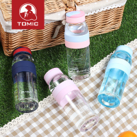 【TOMIC旗舰店】TOMIC特美刻时尚炫彩单层玻璃防烫水杯子500ML