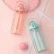 希乐大容量水杯女生高颜值tritan吸管杯子便携夏季塑料运动大水壶2.0L XL-2219