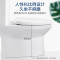 恒洁(HEGII)直冲马桶 轻音缓降盖板 冲落式通用节水连体坐便器156PT[2800城免费送装]