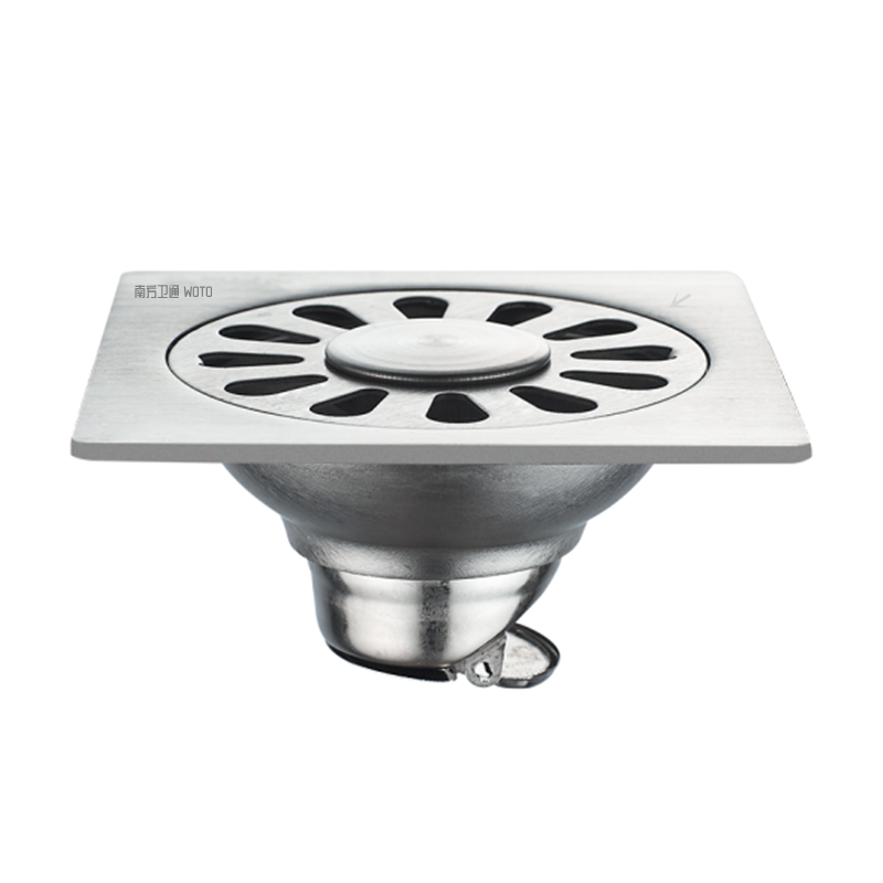 南方卫通 不锈钢自动密封式防臭地漏 双用 NF-080 个高清大图