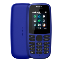诺基亚(NOKIA) 诺基亚105 单卡 蓝色 直板按键 移动 联通2G 老人机 学生机 备用功能机