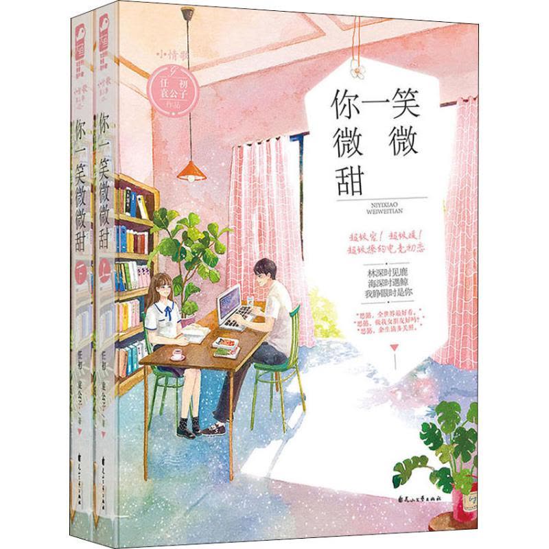 [醉染正版]你一笑微微甜(2册) 任初,袁公子 著 言情爱情小说男女生系列甜宠青春校园文学书籍 花山文艺出版社图片