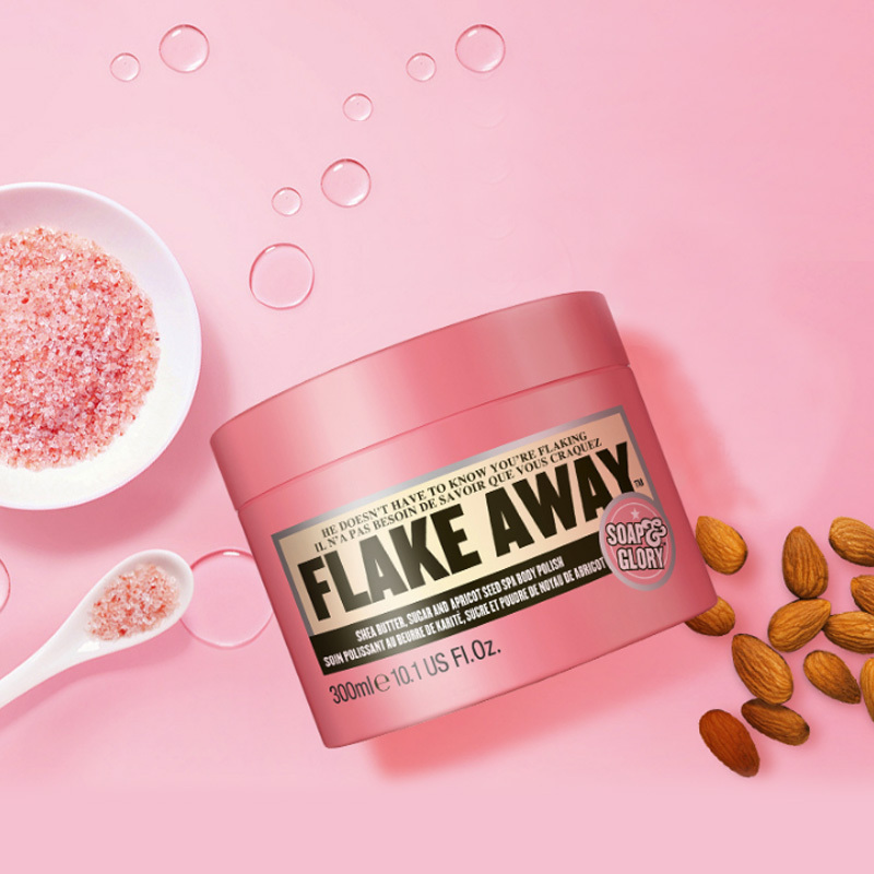 Soap&Glory 光亮蜜糖身体磨砂膏 按摩膏 300ml 海盐去角质 净透洁肤 温柔呵护