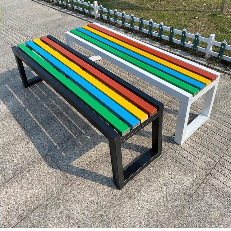 公园椅户外长椅木ciaa室外长条凳木排椅条椅靠背商场休息长凳184045白