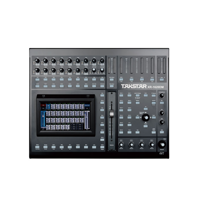 得胜(TAKSTAR)XR-1620DM 专业20路数字调音台会议舞台演出户外IPad无线调试数字调音台 黑色单位:台