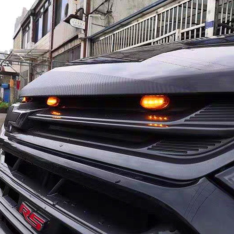 汽车中网灯越野车皮卡轿车中网改装通用日行灯中网爆闪led小黄灯单条