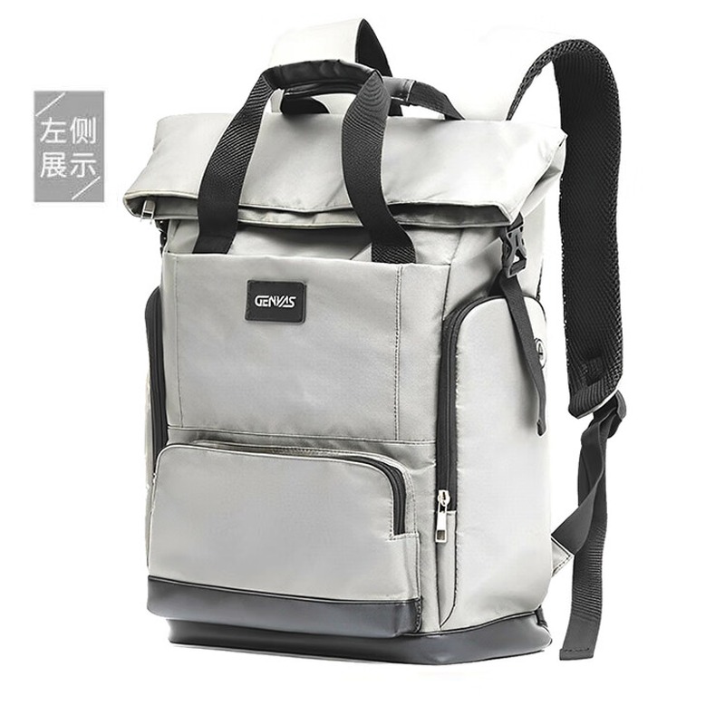 君华仕 GENVAS 商务电脑双肩背包 GS811_高清大图